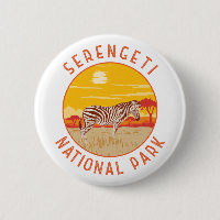 Parque nacional Serengeti Zebra Viaje Arte Vintage