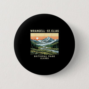 Chapa Redonda De 5 Cm Parque nacional Wrangell-st elias Alaska vintage