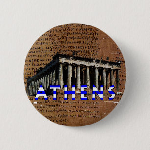 Chapa Redonda De 5 Cm Partenón de Atenas Grecia