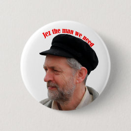 Chapa Redonda De 5 Cm Partidario Jez de Jeremy Corbyn el hombre