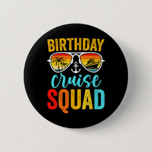 Chapa Redonda De 5 Cm Partido de cumpleaños V de la brigada de cruceros 