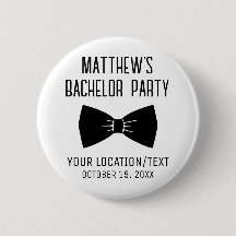 Partido del bachiller Black Bow Tie Wedding Favor