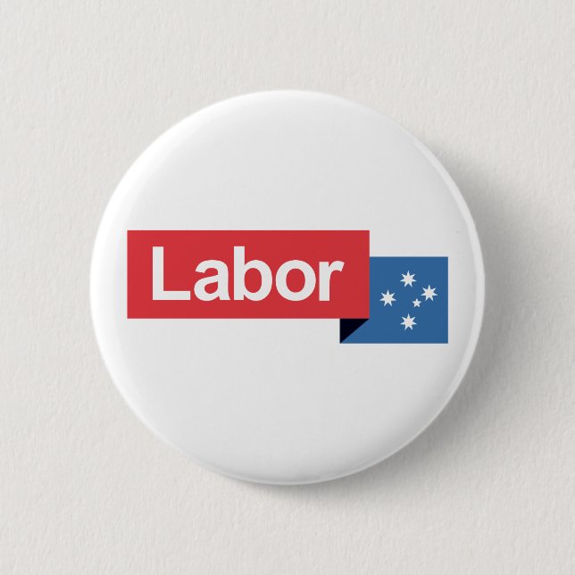 Chapa Redonda De 5 Cm Partido laborista Australia (Anverso)