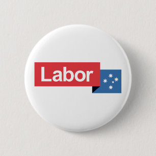 Chapa Redonda De 5 Cm Partido laborista Australia