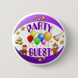 Chapa Redonda De 5 Cm Partuy Guest ~ Button # 2