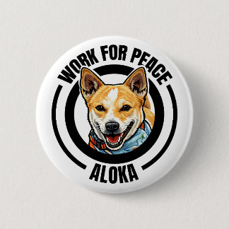 Chapa Redonda De 5 Cm Paseo de Aloka para la Paz