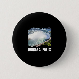 Chapa Redonda De 5 Cm Paseo en coche a Niagara Falls Verano Aventura Fam