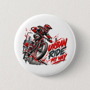 Chapa Redonda De 5 Cm Paseo Urbano a Mi Manera – Ciclismo de Montaña Ext