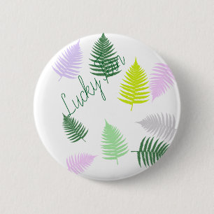 Chapa Redonda De 5 Cm Pastel Colours Lucky Fern