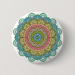 Chapa Redonda De 5 Cm Pastel Defleur Mandala