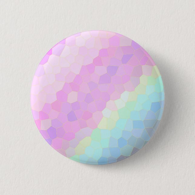 Chapa Redonda De 5 Cm Pastel Mosaic (Anverso)