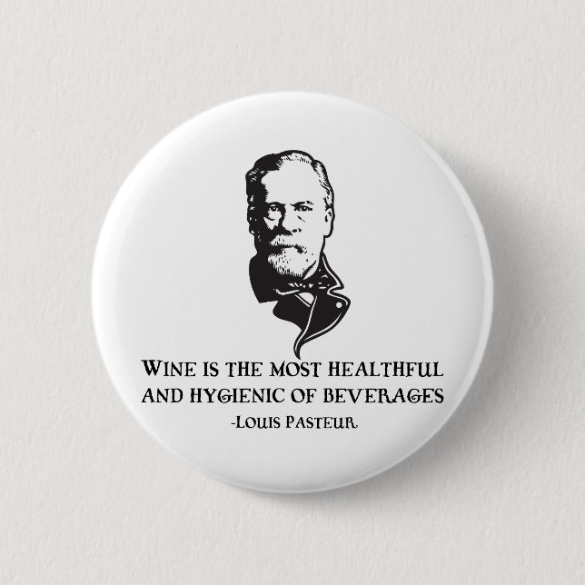 Chapa Redonda De 5 Cm Pasteur - vino (Anverso)