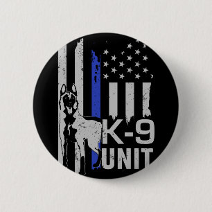 Chapa Redonda De 5 Cm Pastor belga - Malinois - unidad K9