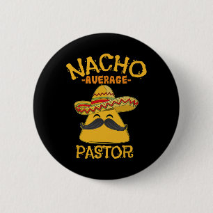 Chapa Redonda De 5 Cm Pastor Promedio Nacho Predicador Líder Religioso C