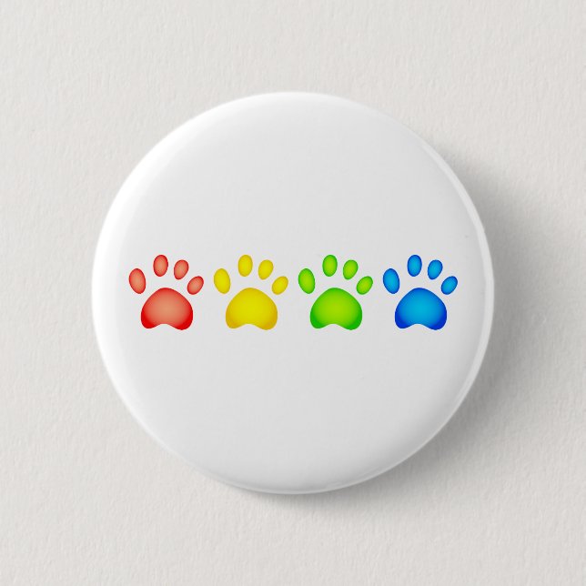 Chapa Redonda De 5 Cm Patas coloridas (Anverso)