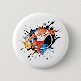 Chapa Redonda De 5 Cm Patea como si estuviera caliente. personalizado de