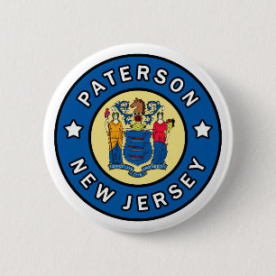 Chapa Redonda De 5 Cm Paterson New Jersey