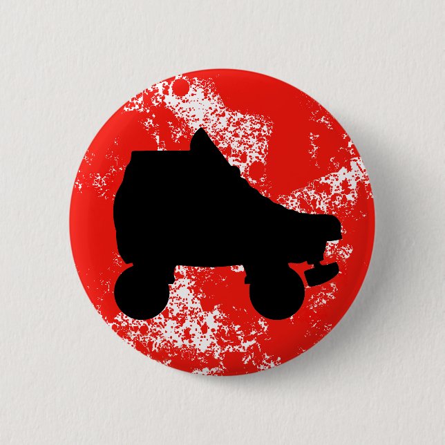 Chapa Redonda De 5 Cm patín de ruedas (Anverso)