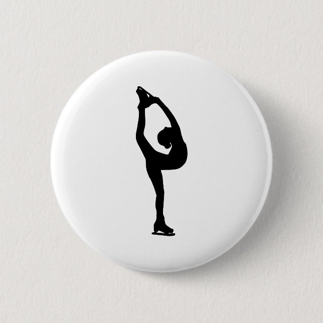 Chapa Redonda De 5 Cm Patinaje artístico (Anverso)