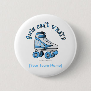 Chapa Redonda De 5 Cm Patinaje Derby - Azul cielo