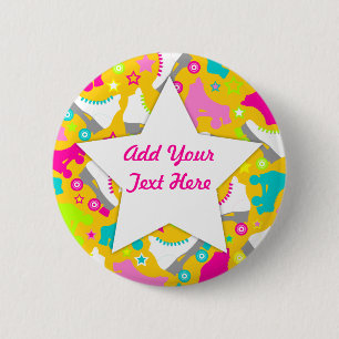 Chapa Redonda De 5 Cm Patines retros