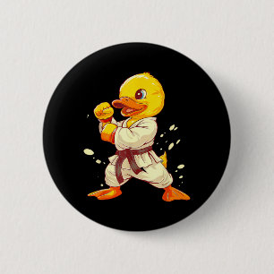 Chapa Redonda De 5 Cm Pato de goma de Kickboxing Karate Jiu-Jitsu MMA