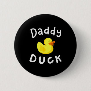 Chapa Redonda De 5 Cm Pato Papá Cumpleaños Pato de Goma Amante Familia C