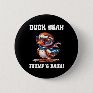 Chapa Redonda De 5 Cm Pato Sí Trump Es Ck 47º Presidente