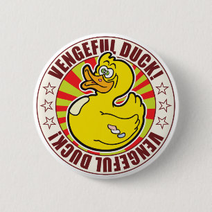Chapa Redonda De 5 Cm Pato vengativo