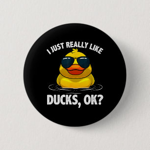 Chapa Redonda De 5 Cm Patos De Guay Para Hombres Mujeres Amantes De Pato