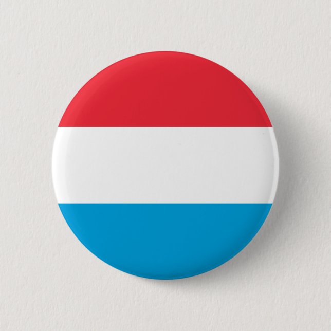 Chapa Redonda De 5 Cm Patriotic Luxembourg Flag (Anverso)