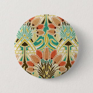 Chapa Redonda De 5 Cm Patrón Art Nouveau #11