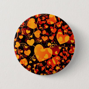 Chapa Redonda De 5 Cm Patrón cardíaco ART 8