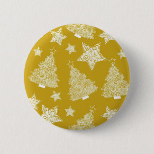 Chapa Redonda De 5 Cm Patrón de año nuevo