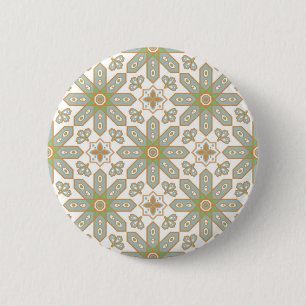 Chapa Redonda De 5 Cm Patrón de azulejos de cerámica