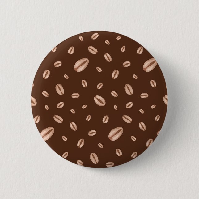 Chapa Redonda De 5 Cm Patrón de café (Anverso)