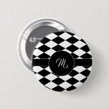 Patrón de diamante blanco y negro