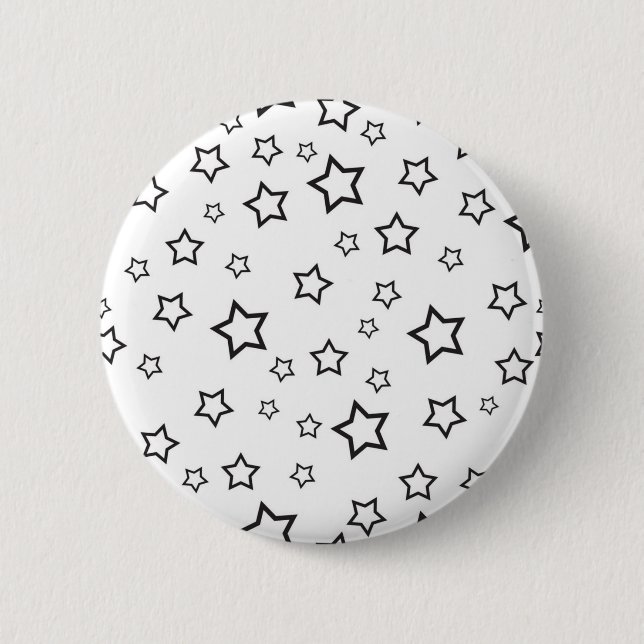 Chapa Redonda De 5 Cm Patrón de estrellas (Anverso)