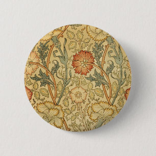 Chapa Redonda De 5 Cm Patrón de fondo de escritorio de la flor rosa de W