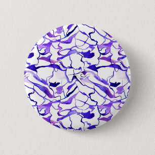 Chapa Redonda De 5 Cm Patrón de líneas abstractas de acuarela violeta li