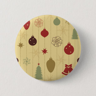 Chapa Redonda De 5 Cm Patrón de ornamento