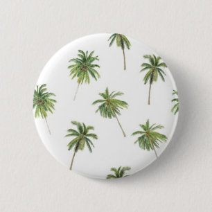 Chapa Redonda De 5 Cm Patrón de palmera