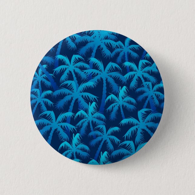 Chapa Redonda De 5 Cm Patrón de palmera (Anverso)