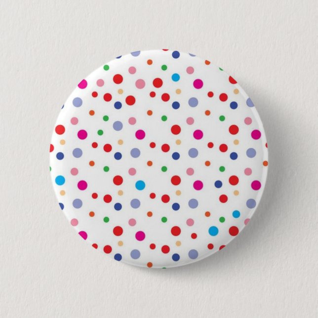Chapa Redonda De 5 Cm Patrón de puntos polacos (Anverso)