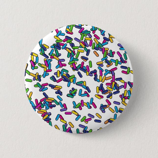 Chapa Redonda De 5 Cm Patrón de rociadores dispersos (Anverso)