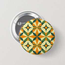 Chapa Redonda De 5 Cm Patrón decorativo retro sin fisuras