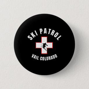 Chapa Redonda De 5 Cm Patrulla de esquí de Vail Colorado