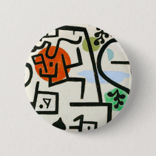 Chapa Redonda De 5 Cm Paul Klee Rich Harbor Expresionismo Abstracto