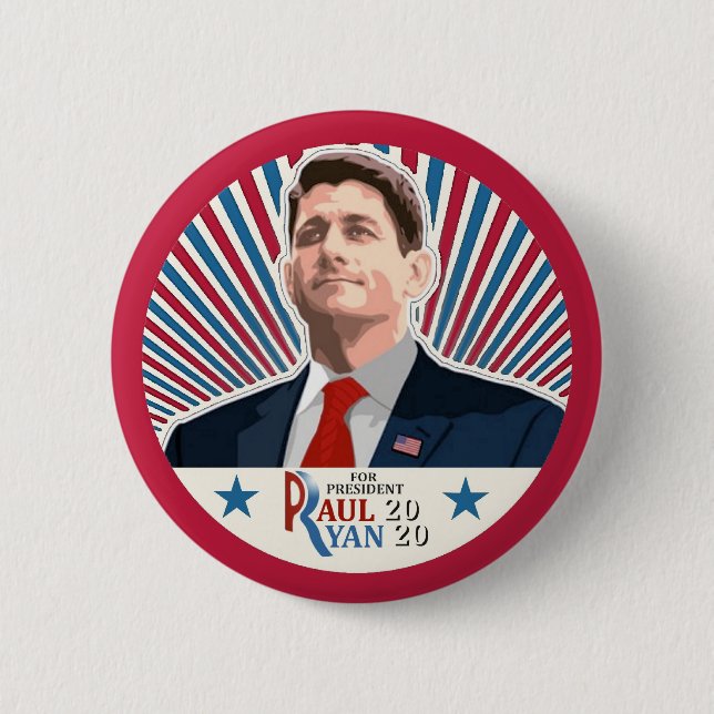 Chapa Redonda De 5 Cm Paul Ryan 2020 (Anverso)
