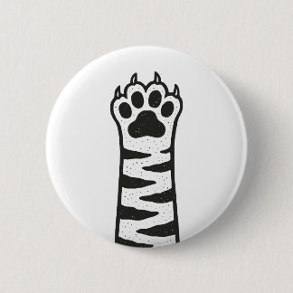 Chapa Redonda De 5 Cm Paw de gato